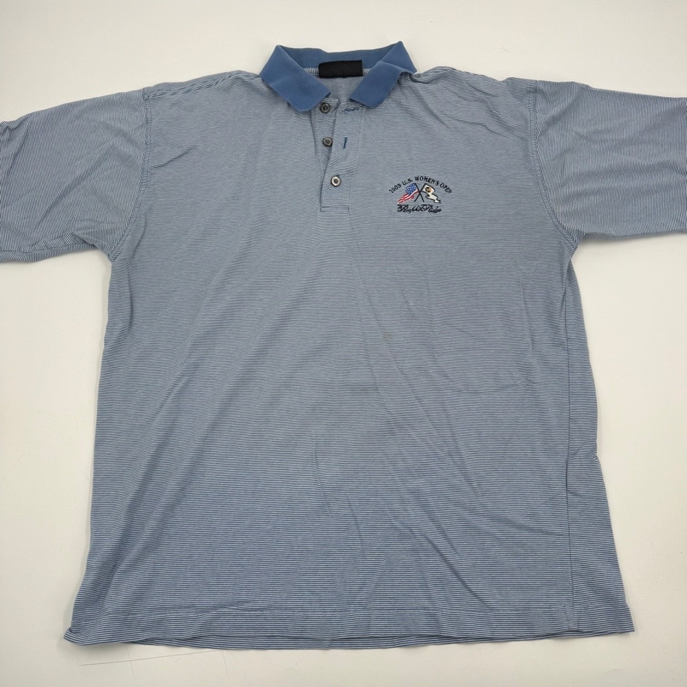Vintage Ashworth Mens Large Golf Polo Shirt‎ 2003 US Womens Open Pumpkin Ridge